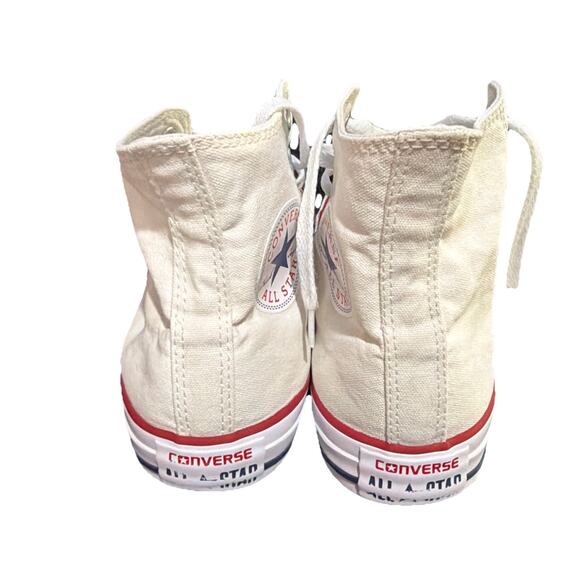 Converse Chuck Taylor All Star High Top White Canvas Sneakers Women’s 8 - Picture 2 of 8
